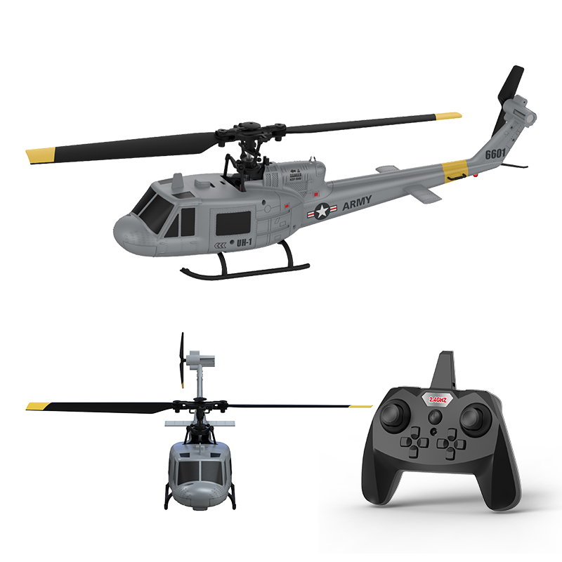 Rc Helicopter Large - Huey Ferngesteuerter Simulations-Hubschrauber 6601 mit Optischer
