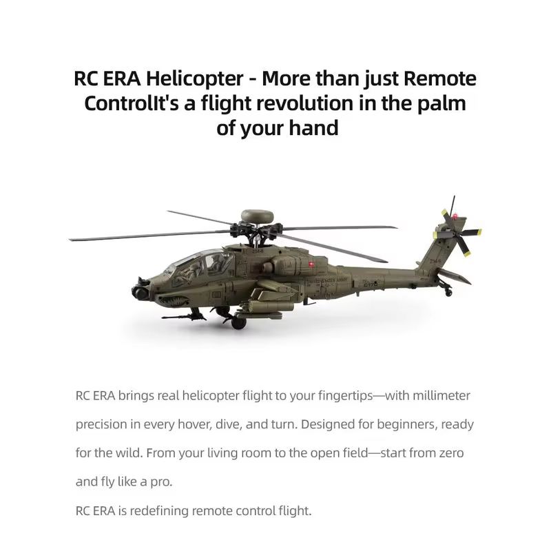 Neu auf Lager: RC Era AH-64D A – Rc Helicopter Single Rotor Bewertung und Preis